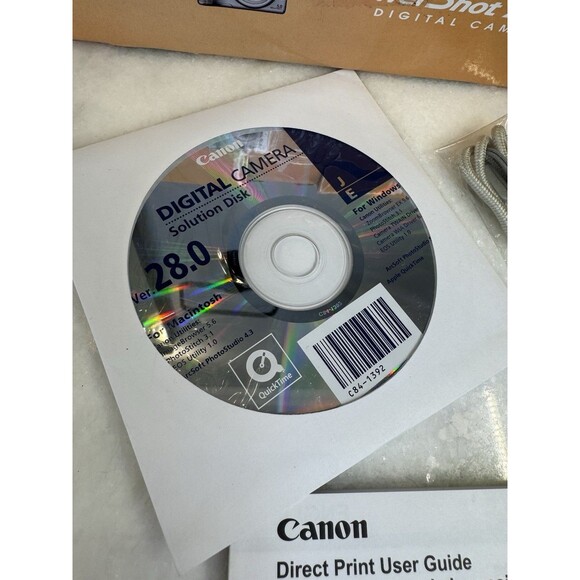 Canon PowerShot A530 5.0MP Digital Camera Silver Possible Low Battery Issue AsIs - Picture 5 of 15